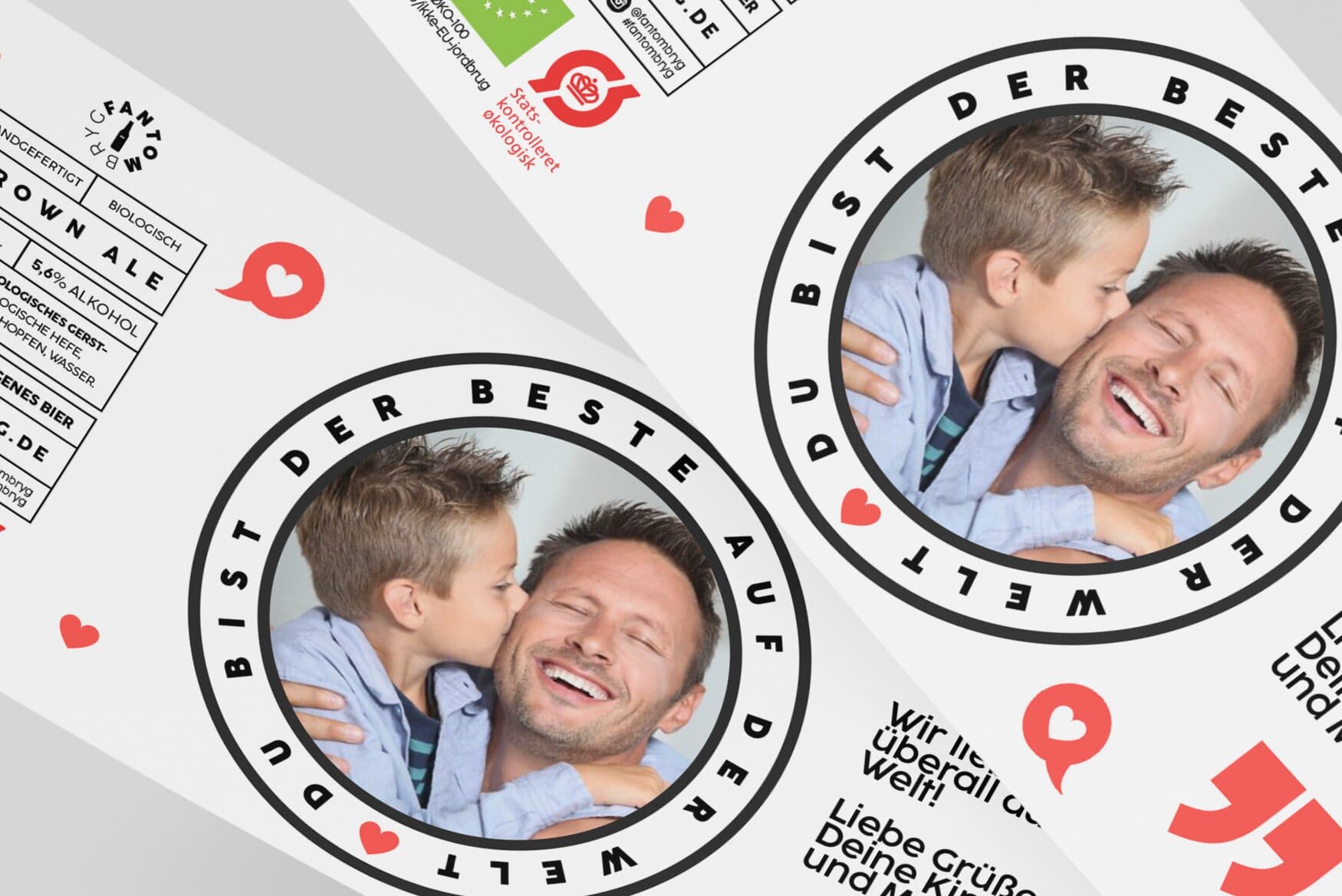 Vatertag: Personalisiertes Bier mit Foto